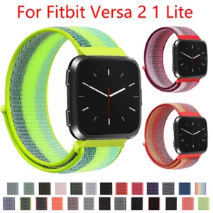 Nylon Bracelet Fitbit Versa 2 1 Lite Band Breathable Soft Watch Strap Woven - Bild 1 von 40