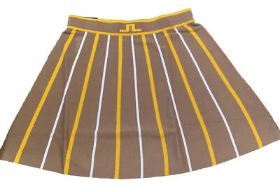 J.LINDEBERG J Lindeberg Women's River Knit Golf Skirt GWSD06945 Tiger Brown XS Small NEW