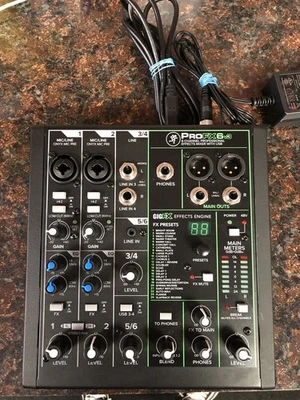 Mackie ProFX6V3 6 Channel Professional Effects Mixer (LOOK) - Image 1 of 4