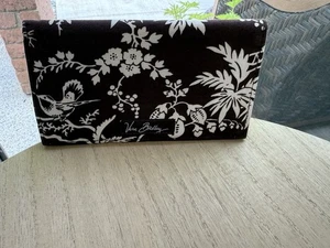 NUEVA Cubierta de Chequera Vera Bradley con Patrón Imperial Toile Marrón y Crema - Imagen 1 de 11