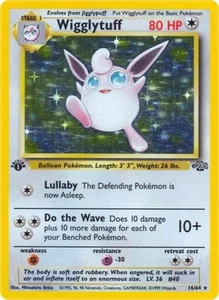 Pokemon Wigglytuff (16) LP 1st Edition Normal Jungle - Picture 1 of 1