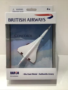 DARON BRITISH AIRWAYS CONCORDE 6" SPIELZEUG DRUCKGUSS-FLUGZEUG DAR98845, neu - Bild 1 von 4