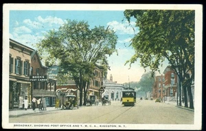 BROADWAY, KINGSTON, NY POSTCARD - Picture 1 of 1
