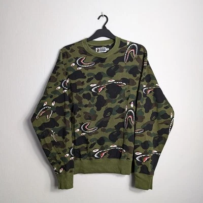 BAPE Shark 1st Camo Crewneck Sweatshirt - Image 1 of 4