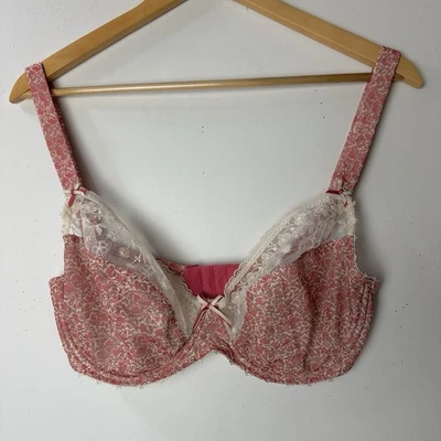 Fantasie 2211 Zoe Underwire Bra Raspberry Floral Lace Sheer Support Lift 32F - Image 1 of 4