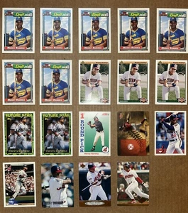 Manny Ramirez Rookie Card Lot Of 19 Total Topps•upper deck •score•Investor Lot - Picture 1 of 11