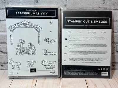 Stamin up! Набор марок и штампы МИРНОГО РОЖДЕСТВА ~ религиозное Рождество - Изображение 1 из 4