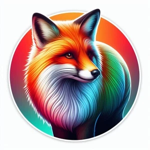 Fox Animal Waterproof, UV Resistant Vinyl Sticker Decal - Picture 1 of 12