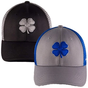 Gorra de béisbol trébol negra ajustada malla elástica logotipo vivo de la suerte para hombres damas 2025 - Imagen 1 de 4