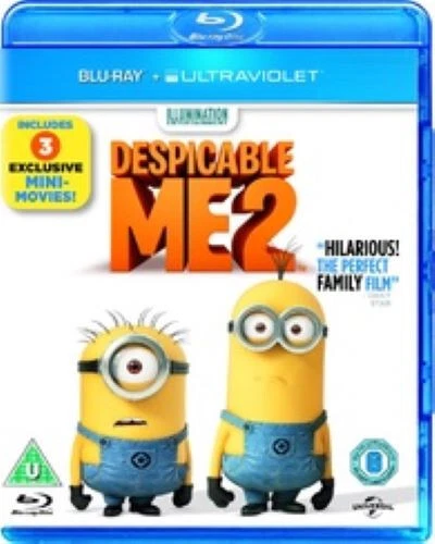DESPICABLE ME 2 BLU RAY -  NEW & SEALED MINIONS REGION B FREE POST - image 1 of 1