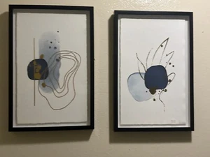 Marmont Hill - Modern Art - Paint Blot - Signed Framed - Great Office Wall Art - Picture 1 of 5