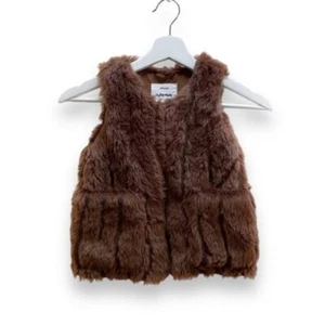 Zara Outerwear Collection Faux Fur Vest, Size 5 - Picture 1 of 6
