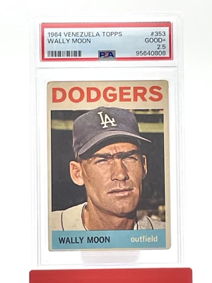 1964 Topps Venezuela Wally Post #353 LA Dodgers PSA 2.5 Pop 1 only 7 Higher! - Image 1 of 2