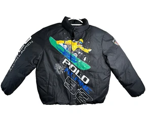 Chaqueta amortiguadora de plumón Polo Ralph Lauren esquí alpino 92 para hombre talla mediana - Imagen 1 de 19