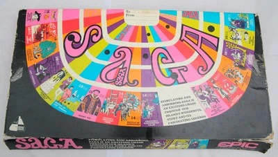 Rare Epic Saga Board Game Norman Sofier 1968 PW Kingsland Psychedelic Design - Image 1 of 4