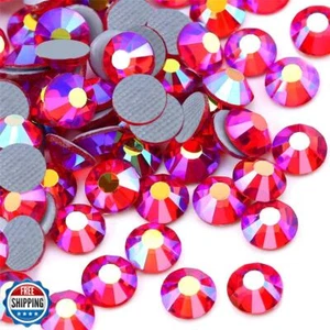 Hotfix Rhinestones Flatback Glass Rhinestone 288PCS SS30 5.8-6.2MM Round Gems - Picture 1 of 5
