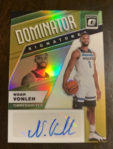 2019-20 Panini Optic Noah Vonleh Gold Dominator Auto #ED /10 Twolves SSP - Picture 1 of 2