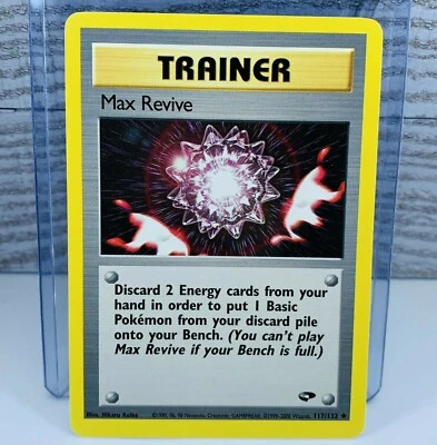 Max Revive 117/132 Gym Challenge Uncommon Trainer Pokemon Card - Image 1 of 3