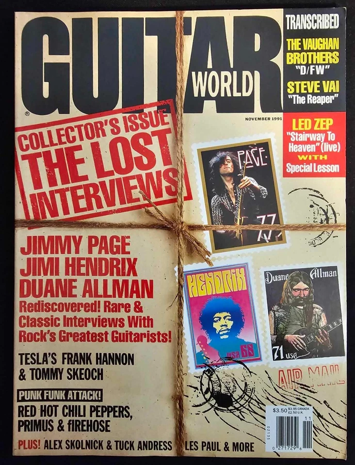 Guitar World Nov 1991 Special Collector's Issue Page, Hendrix, Allman Foto 1 de 1