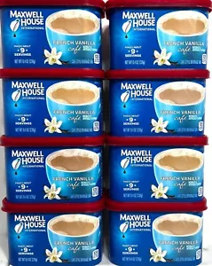 Maxwell House International French Vanilla Latte Cafe 8.4oz(Pack of 8)~4/17/2026 - Picture 1 of 4