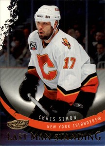 2006-07 UD Powerplay Last Man Standing #LM6 Chris Simon