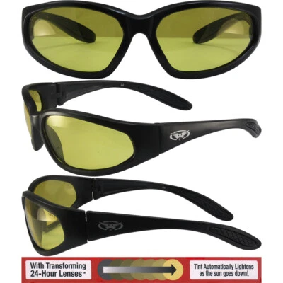 GAFAS MOTO HERCULES 24 TRANSICIÓN Fotocromáticas Amarillo a Humar Foto 1 de 4
