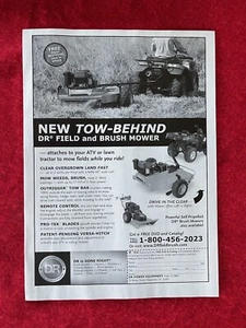 DR Tow Behind Field & Brush Mower Print Ad - Advertisement Page - Picture 1 of 2