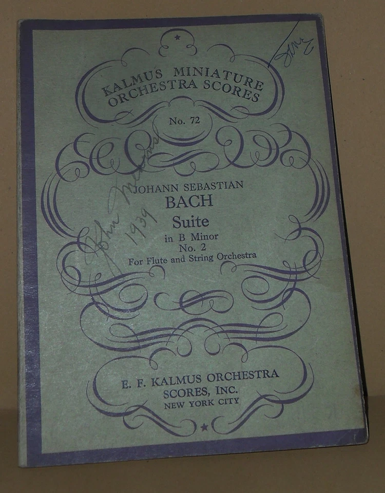 Johann Sebastian Bach Suite in B Minor No.2 - Image 1 of 1