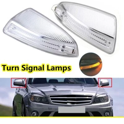 Pair Door Mirror Turn Signal Light For Mercedes Benz W164 ML350 ML450 ML500 - Imagem 1 de 4