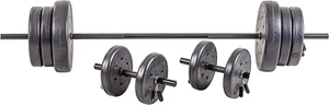 105 Pound Barbell Weight Set for Home Gym| Adjustable Weight Set with Two Dumbbe - Picture 1 of 12