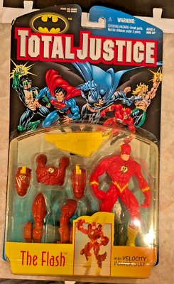 Total Justice THE FLASH Action Figure Velocity Power Suit MIB circa 1996 Kenner - Image 1 of 3