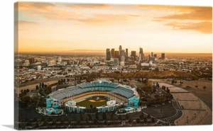 ARTCANVAS Los Angeles Dodger Stadium Skyline Leinwand Kunstdruck - Bild 1 von 11