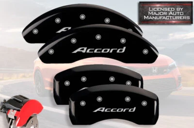 Cubierta de pinza de disco de freno MGP negra delantera trasera Honda "Accord" 2.0 Turbo 2018-2024 Foto 1 de 4