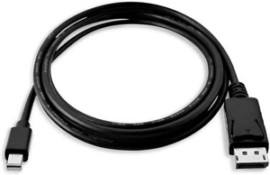Mini Dislayport to Displayport V7 1.8M (6ft) MDP-2-DP Cable, Black 1.3 DP Cable - Picture 1 of 2