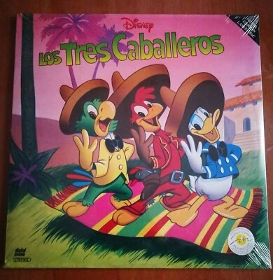 LASERDISC LASER DISC DISNEY LOS TRES CABALLEROS CLASICO PRECINTADO NUEVO JOYA... - Imagen 1 de 2