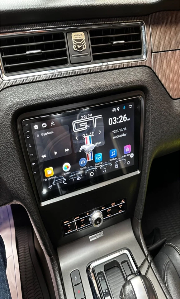 Radio de coche estéreo 10" Android 13 Apple Carplay GPS navegación para Ford Mustang 2010-2014 Foto 1 de 4