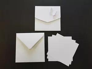 Luxury square Butterfly pocket fold wedding invite. 145mmx145mm 18 colour choice - Picture 1 of 19