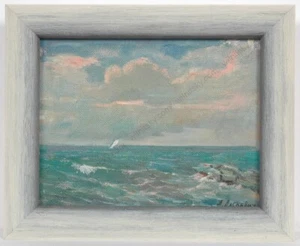 Anatoli Vaskevich (b.1936) "White Sail", Oil Painting, 1960s (m) - Picture 1 of 7