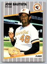 1989  Fleer #608 Jose Bautista Baltimore Orioles Baseball