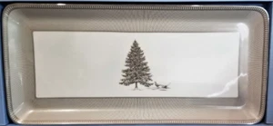 Wedgwood Winter weiß Sandwich Keks Leckerbissen Tablett rechteckig verpackt # 40032864 - Bild 1 von 5