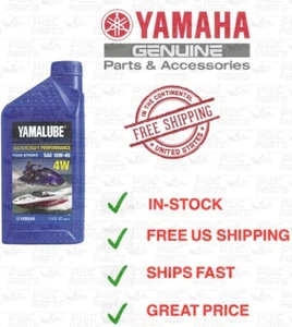 YAMAHA YAMALUBE 4W Oil 4-Stroke WaveRunner Quart 1.8L TR-1 LUB-10W40-WV-12 - Picture 1 of 2