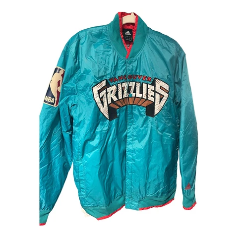 VINTAGE 90's Vancouver Grizzlies LARGE Adidas JACKET NBA GOOD CONDITION C50 Cover