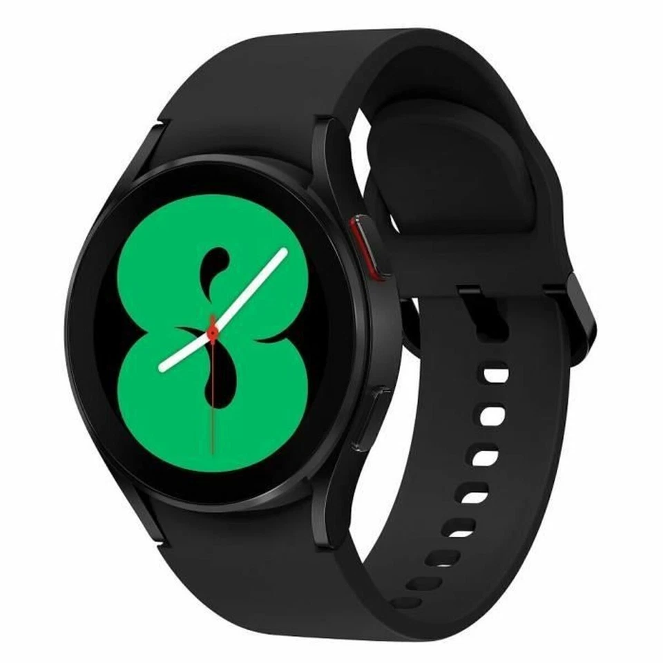 Samsung Galaxy Watch4 SM-R860 40mm Boîtier en Aluminium avec Bracelet Sport - Noir (Bluetooth) (SM-R860NZKAXEF)