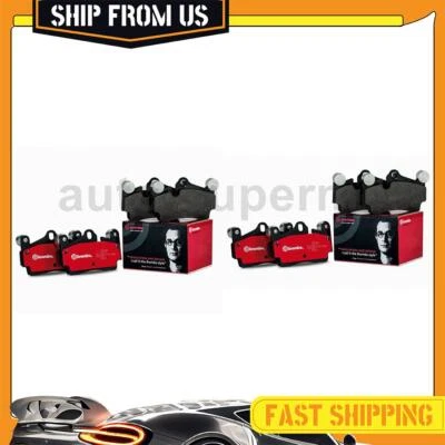 Juego de 2 pastillas de freno delanteras traseras para Mercedes-Benz S430 2000 2001 2002 4,3 L Foto 1 de 4