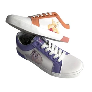 Disney Winnie the Pooh Eeyore Low Top Court Lace-up Sneakers Womens 10 NEW - Picture 1 of 10