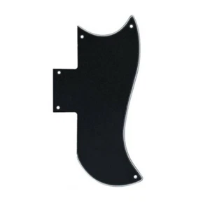 New Black SG Standard Pickguard 3 Ply for USA Gibson SG Standard Guitar - Foto 1 di 1