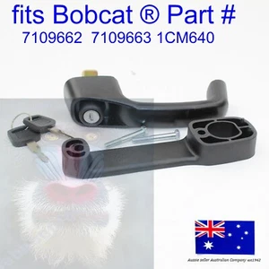 fits Bobcat Door Handle Latch Lock 7109662 7109663 S100 S130 S150 S160 S175 S185 - Picture 1 of 13