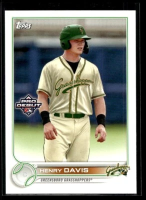 2022 Topps Pro Debut Henry Davis Greensboro Grasshoppers #PD-139 - Image 1 of 2