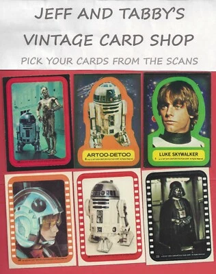1977 ADESIVOS TOPPS STAR WARS / VEJA MENU SUSPENSO PARA ADESIVO QUE VOCÊ RECEBERÁ. - Imagem 1 de 4