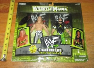 WWF WWE Jakks HHH X Pac Wrestling Figures Double Slam 2 WM 2000 Signed DX - Picture 1 of 6